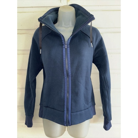 Lululemon Tops - Lululemon Fleece Lined Full Zip Long Sleeve Sweatshirt Size 4